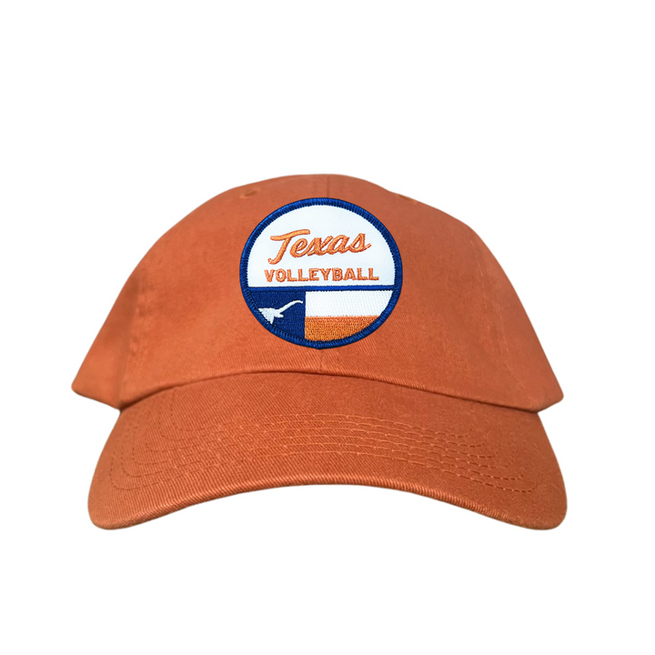 Texas Longhorns Texas Volleyball Flag Circle Patch / Hats / 031 / UT9199 / MM
