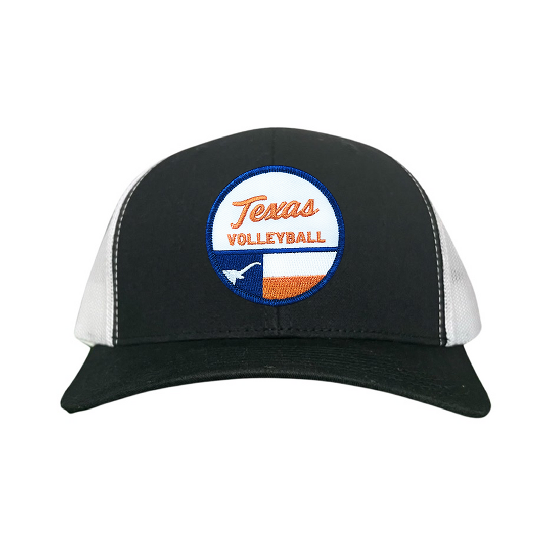 Texas Longhorns Texas Volleyball Flag Circle Patch / Hats / 031 / UT9199 / MM
