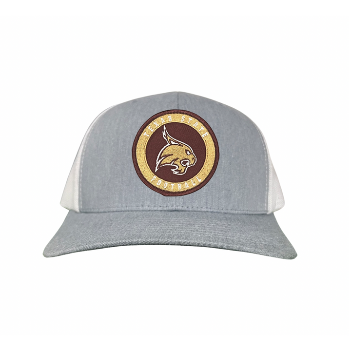 Texas State Football Supercat Circle Patch / Hats 094 /  TXST016 / MM