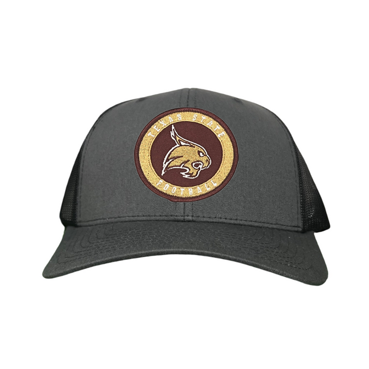 Texas State Football Supercat Circle Patch / Hats 094 /  TXST016 / MM