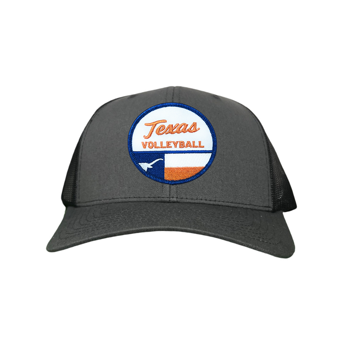 Texas Longhorns Texas Volleyball Flag Circle Patch / Hats / 031 / UT9199 / MM