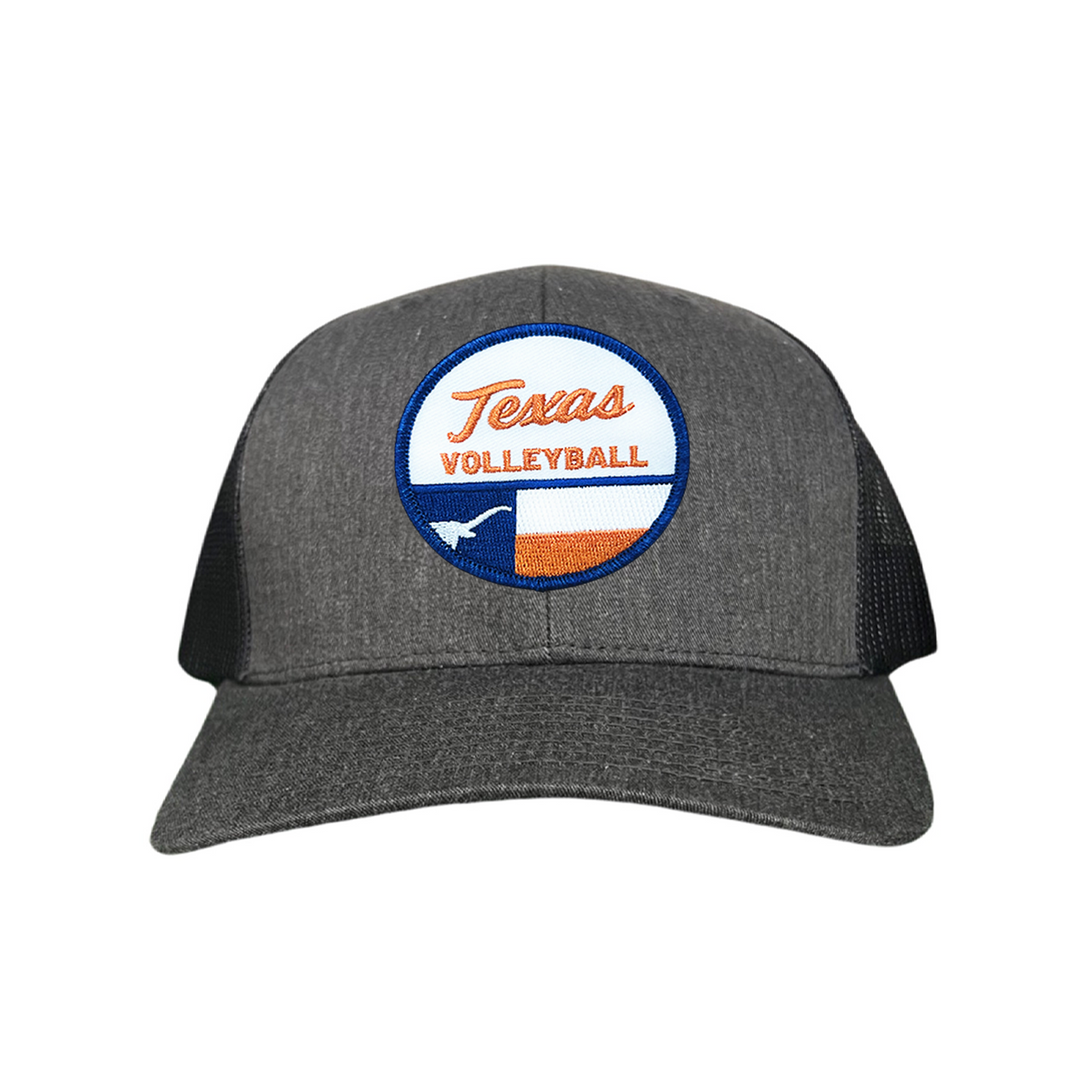 Texas Longhorns Texas Volleyball Flag Circle Patch / Hats / 031 / UT9199 / MM