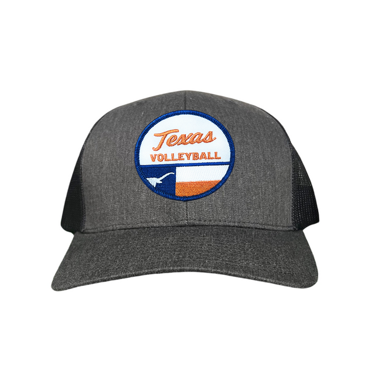 Texas Longhorns Texas Volleyball Flag Circle Patch / Hats / 031 / UT9199 / MM