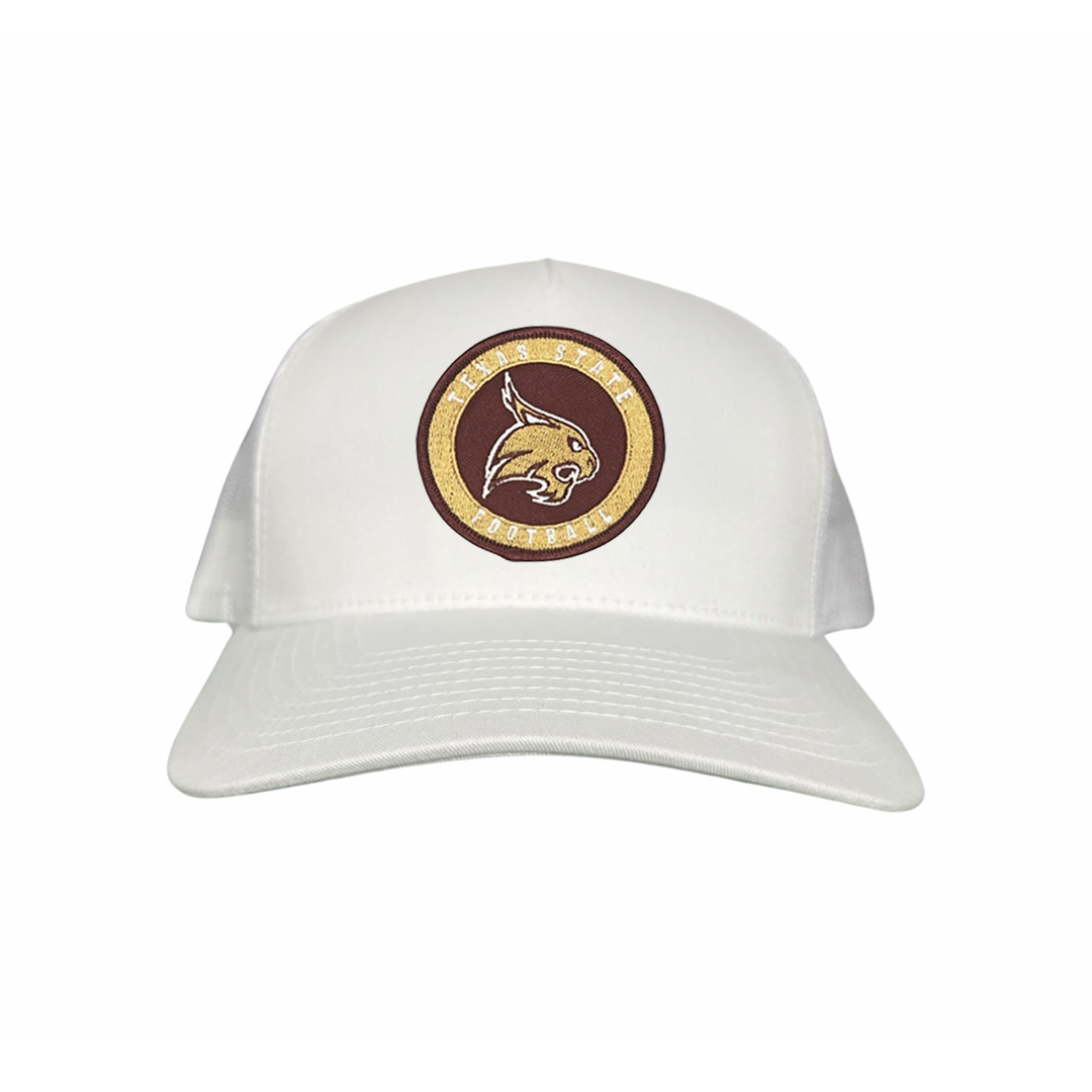 Texas State Football Supercat Circle Patch / Hats 094 /  TXST016 / MM