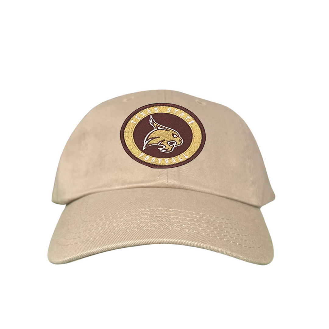 Texas State Football Supercat Circle Patch / Hats 094 /  TXST016 / MM