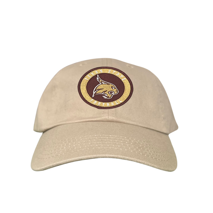 Texas State Football Supercat Circle Patch / Hats 094 /  TXST016 / MM