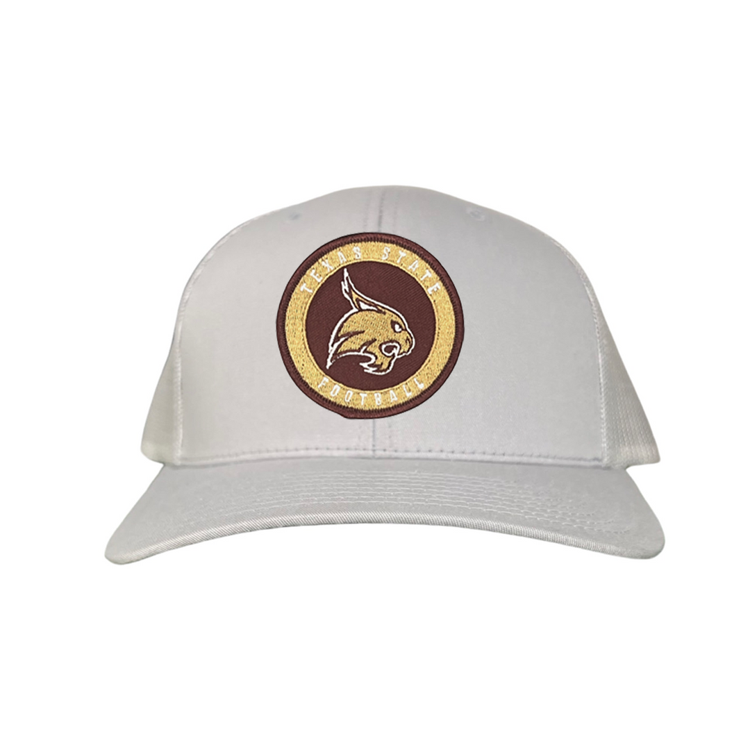 Texas State Football Supercat Circle Patch / Hats 094 /  TXST016 / MM