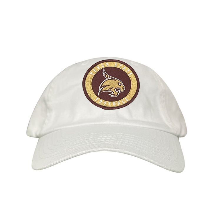 Texas State Football Supercat Circle Patch / Hats 094 /  TXST016 / MM