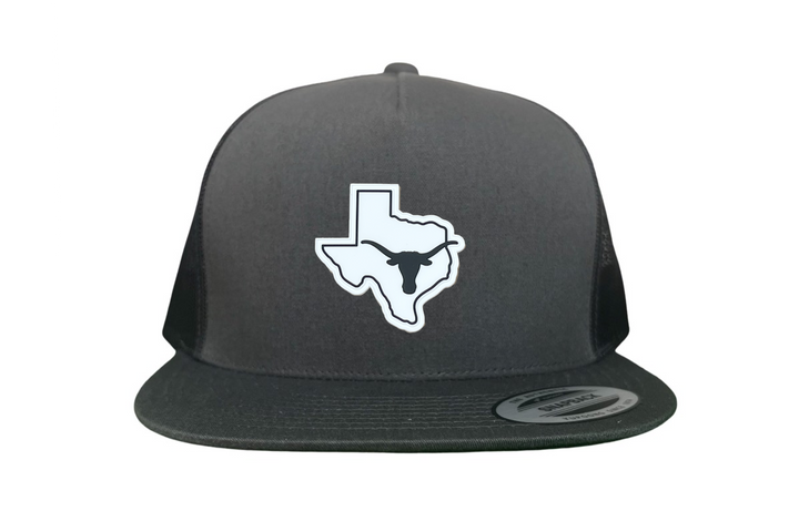 Texas Longhorns Black White Steer Head State Rubber Patch / Hats / 235 / UT9064 / MM