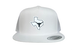 Texas Longhorns Black White Steer Head State Rubber Patch / Hats / 235 / UT9064 / MM