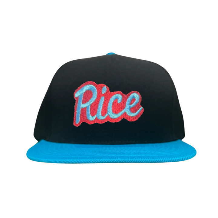 Rice Owls Rice Retro Script Embroidered Hats / Rice0045 / MM