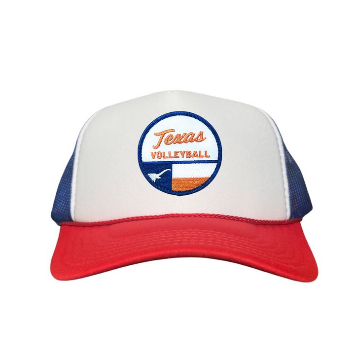 Texas Longhorns Texas Volleyball Flag Circle Patch / Hats / 031 / UT9199 / MM