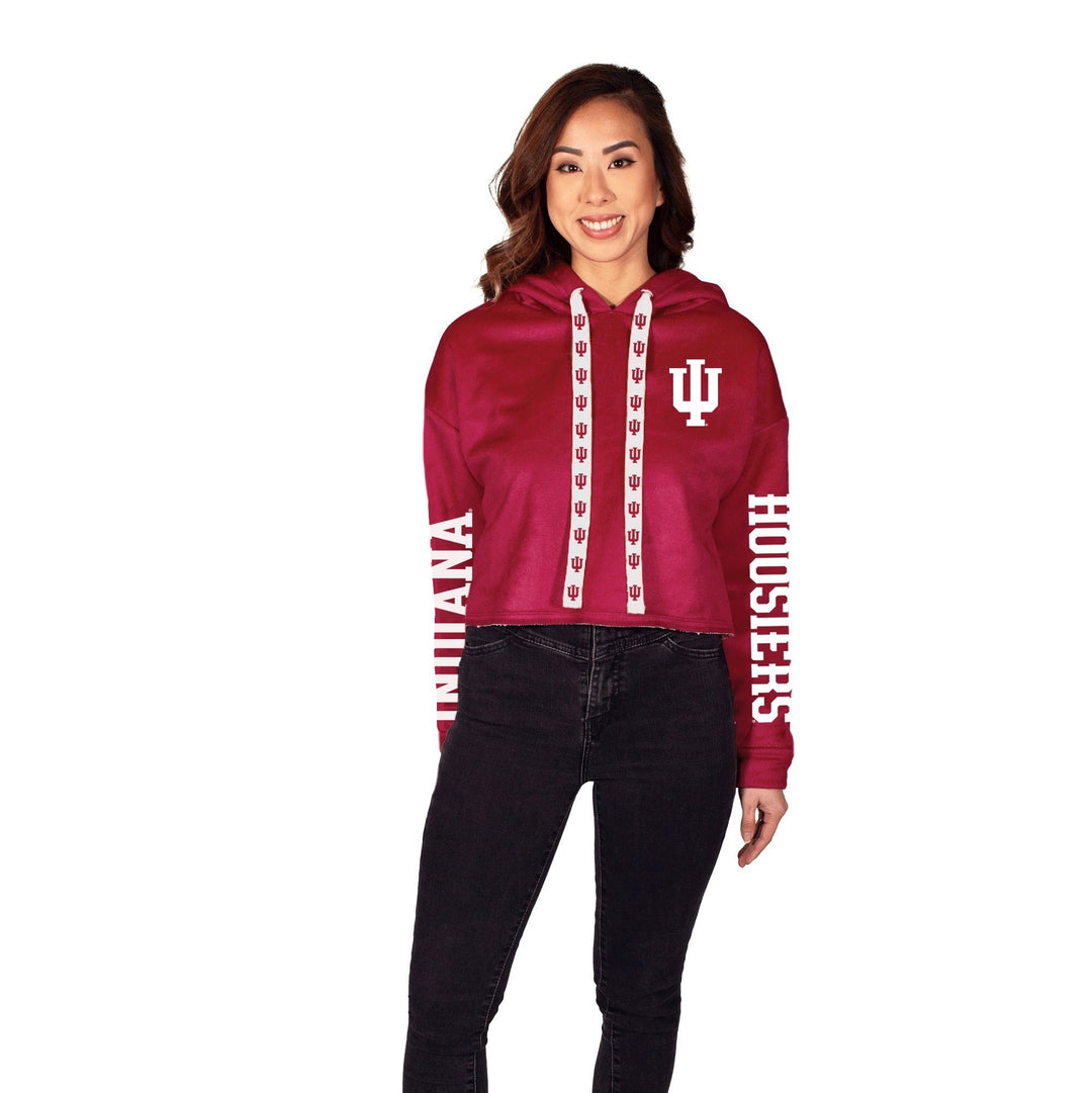 Indiana Hoosiers Crimson Varsity Furry Hoodie