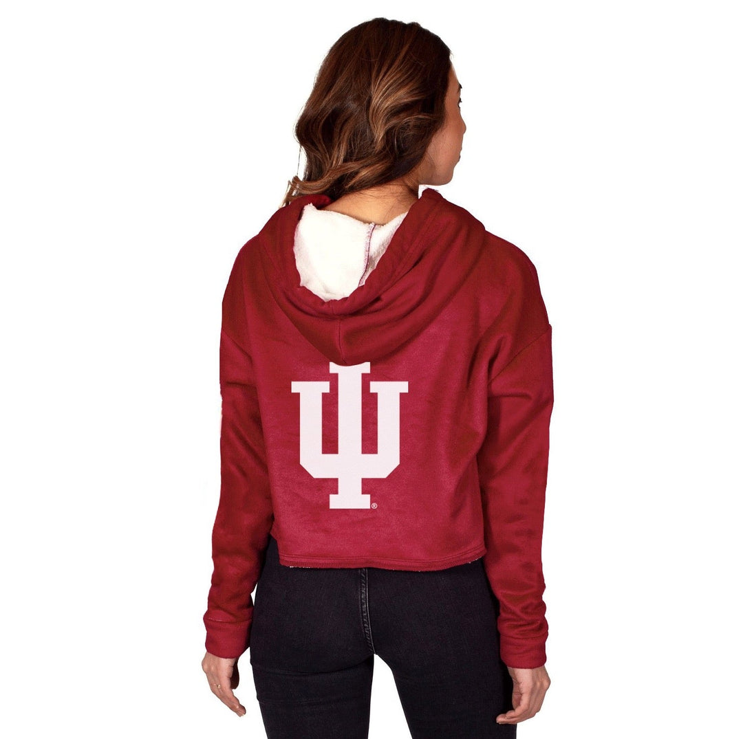 Indiana Hoosiers Crimson Varsity Furry Hoodie