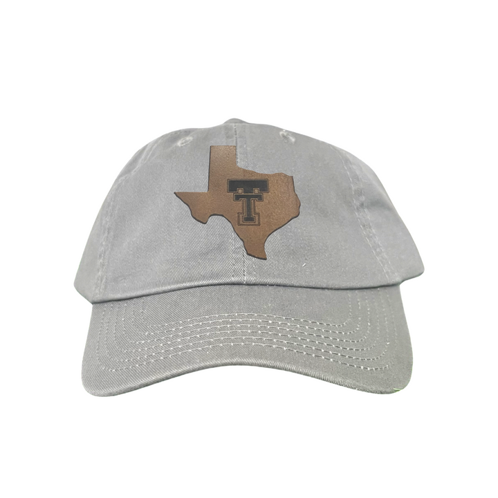 Texas Tech State of Texas Double TT Leather Patch / Hats / TXTECH030 / SB