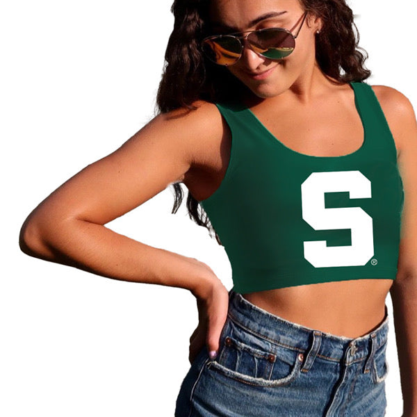 Michigan State Green Crop Tank Top