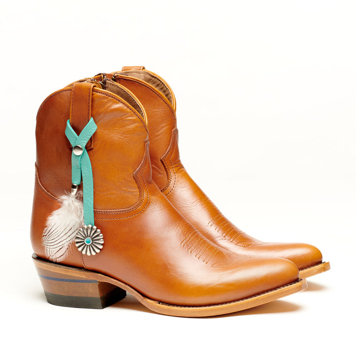 Feathered Boot Charm