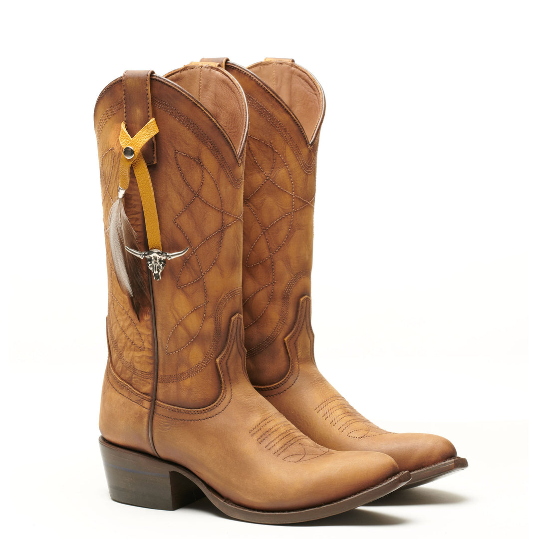 Feathered Boot Charm