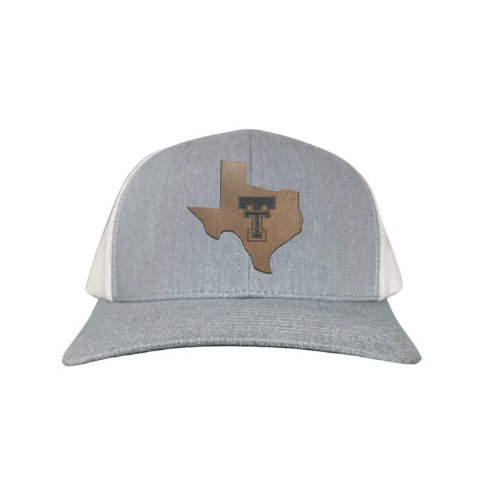 Texas Tech State of Texas Double TT Leather Patch / Hats / TXTECH030 / SB