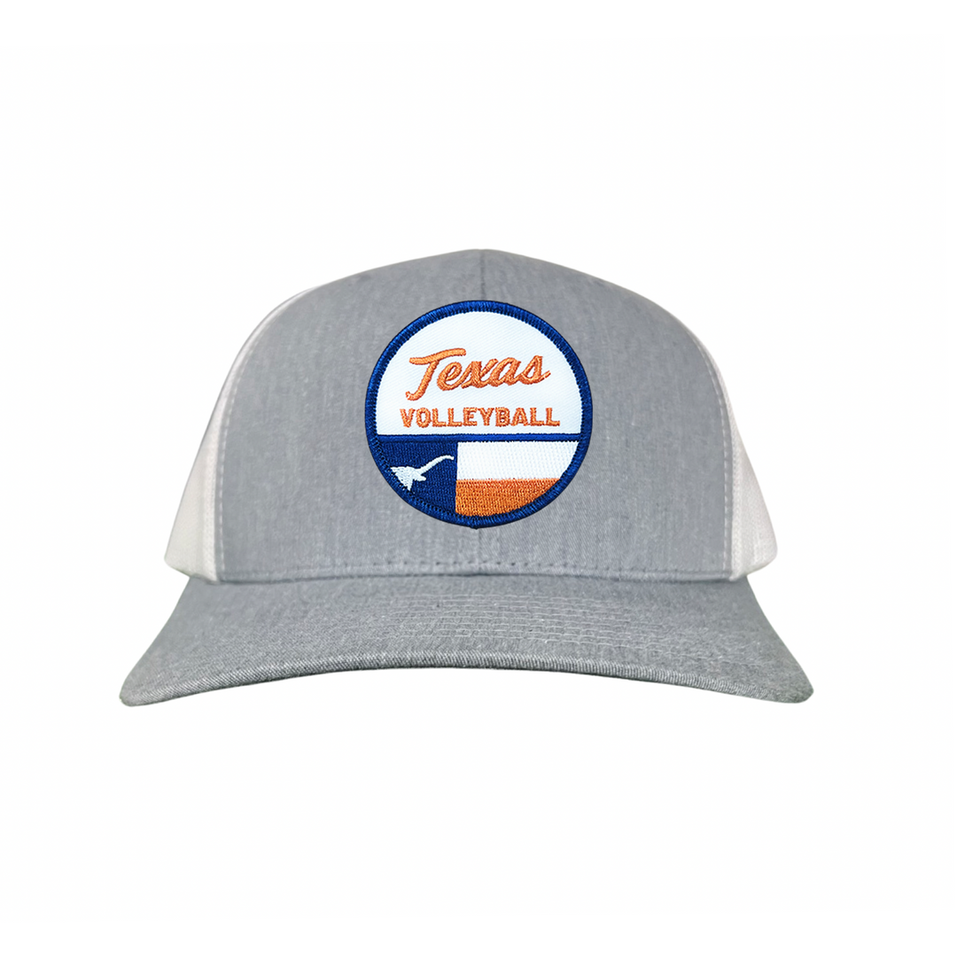 Texas Longhorns Texas Volleyball Flag Circle Patch / Hats / 031 / UT9199 / MM