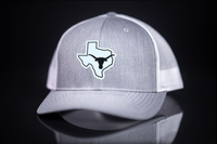 Texas Longhorns Black White Steer Head State Rubber Patch / Hats / 235 / UT9064 / MM