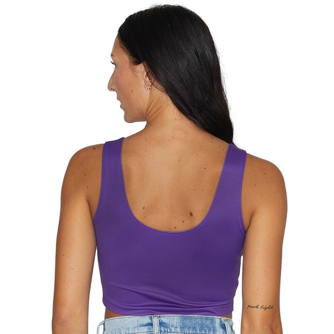 LSU Purple Crop Tank Top