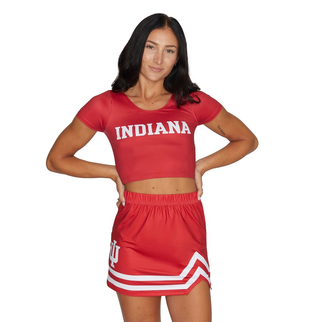 Indiana Hoosiers Crimson Babydoll Tee