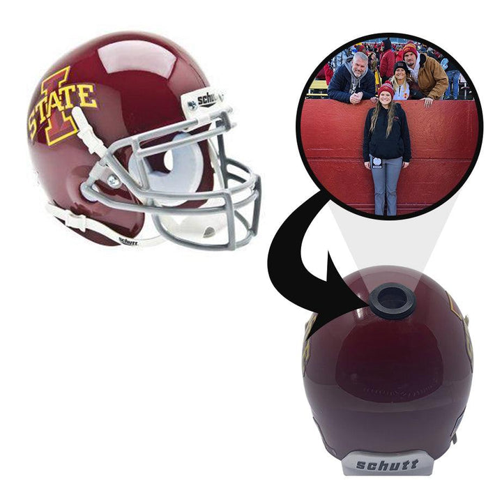 Iowa State Cyclones College Football Collectible Mini Helmet - Picture Inside