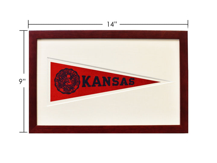 Vintage University of Kansas Hormel Pennant