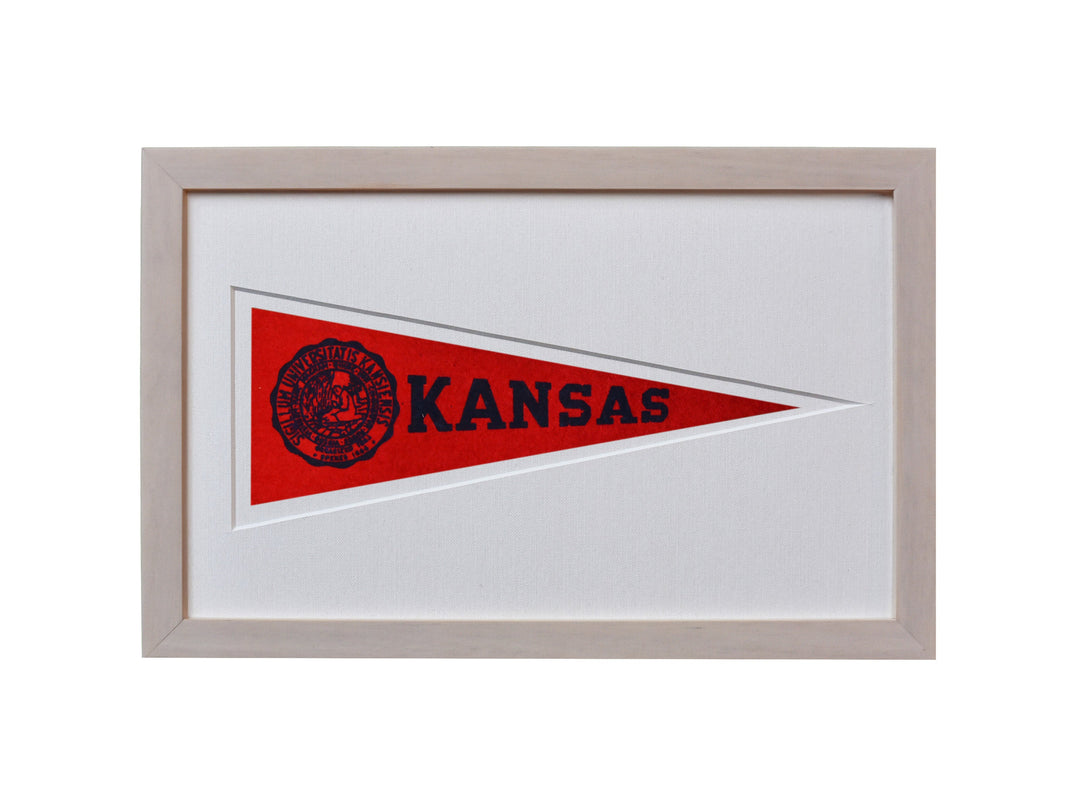 Vintage University of Kansas Hormel Pennant