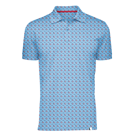 Rice Owls The LUV YA OWLS AOP / Mens Polo / Rice0048 / MM