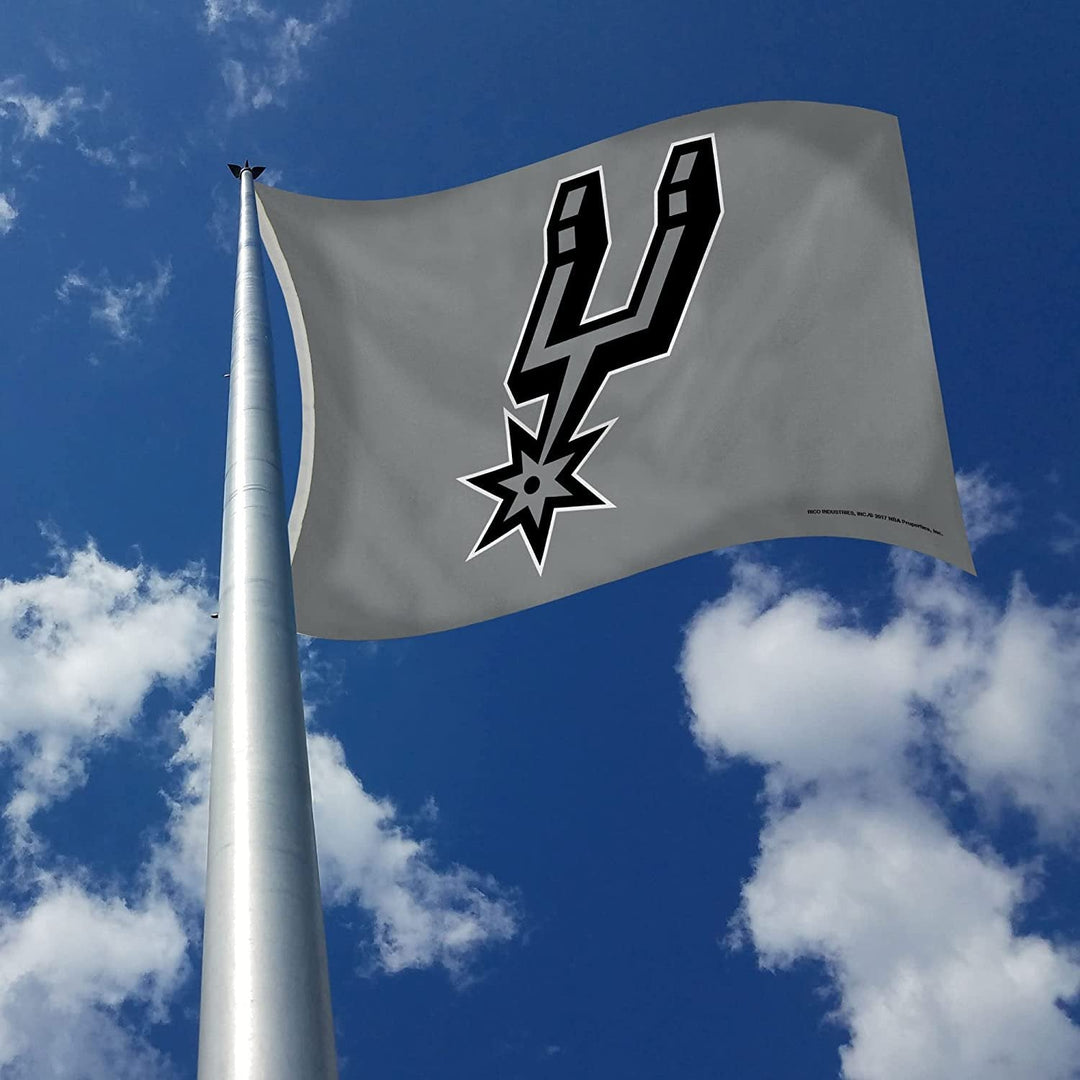 San Antonio Spurs 3' x 5' Banner Flag Single Sided Indoor or Outdoor Metal Grommets