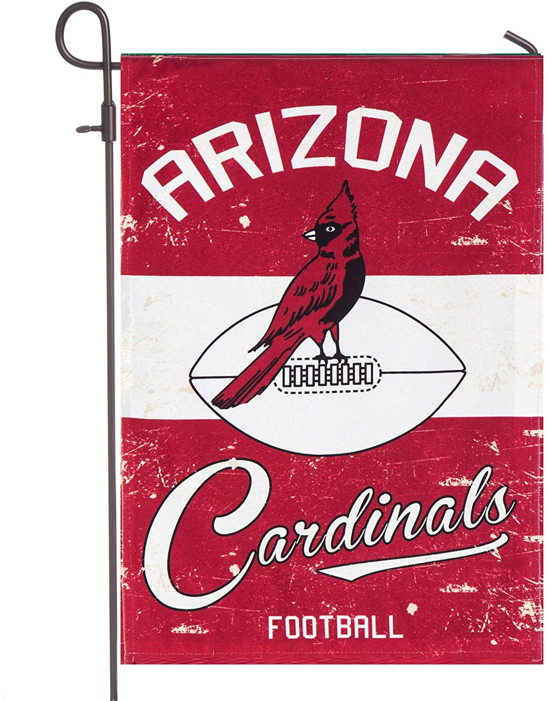 Arizona Cardinals Premium House Flag Banner, Double Sided, Retro Vintage Style, Linen, 28x44 Inch