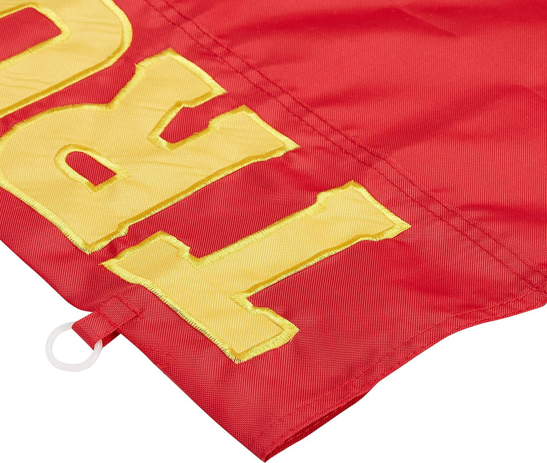 USC Trojans Double Sided Banner Flag Embroidered Applique 44x28 Inch