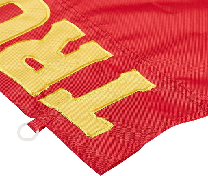 USC Trojans Double Sided Banner Flag Embroidered Applique 44x28 Inch