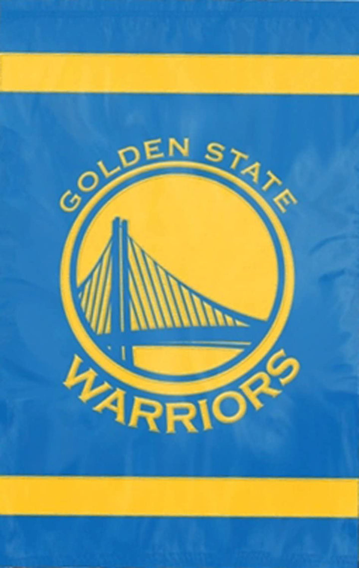 Golden State Warriors Premium 28x44 Inch House Banner Flag, Double Sided, Embroidered, Outdoor Indoor Use