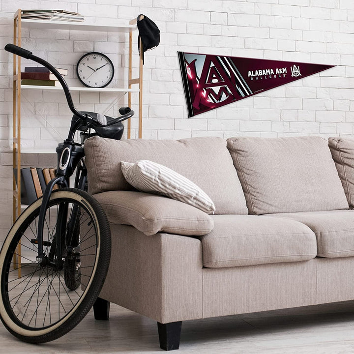 Alabama A&M University Bulldogs Soft Felt Pennant, 12x30 Inch, Easy To Hang