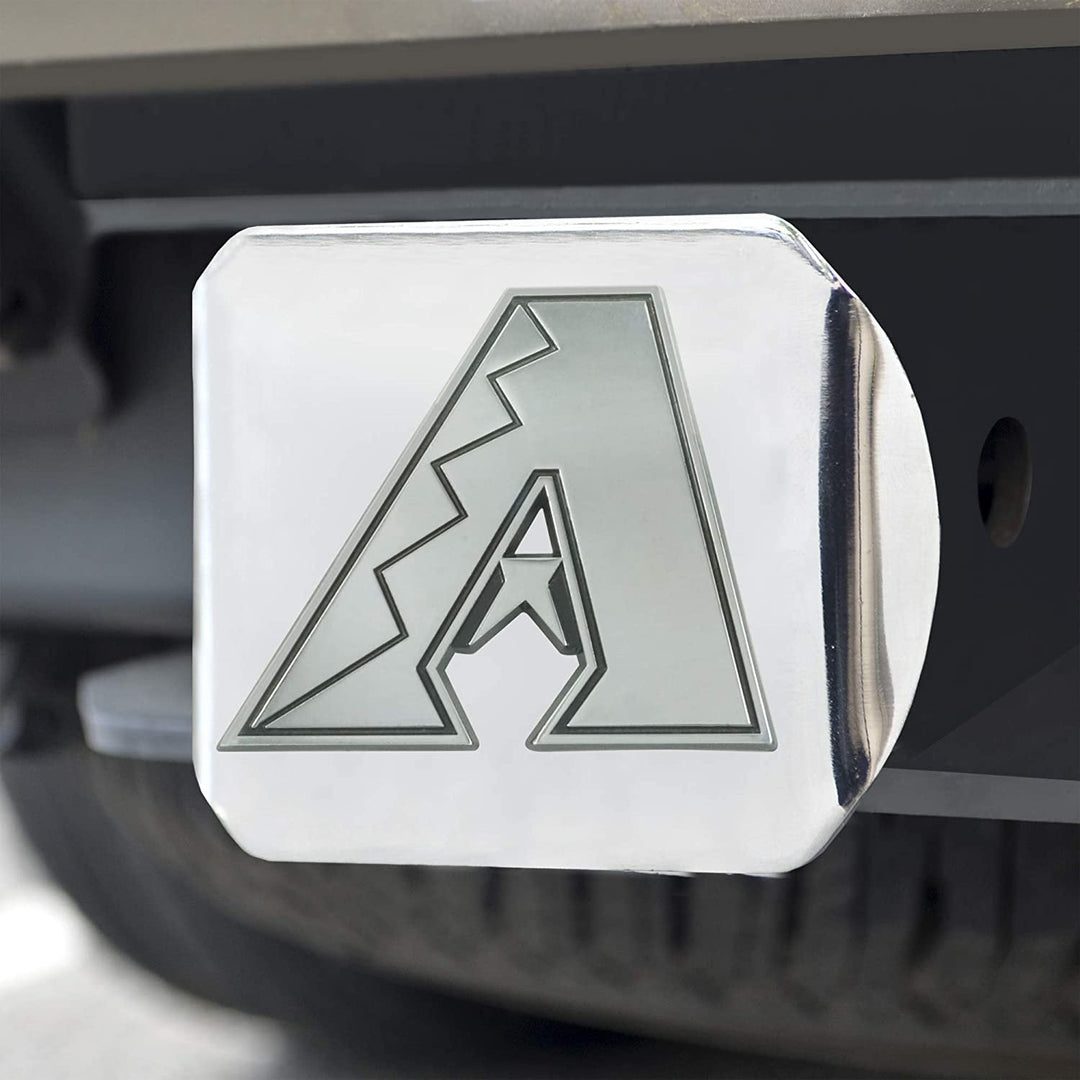 Arizona Diamondbacks Hitch Cover Solid Metal with Chrome Metal Emblem 2" Square Type III