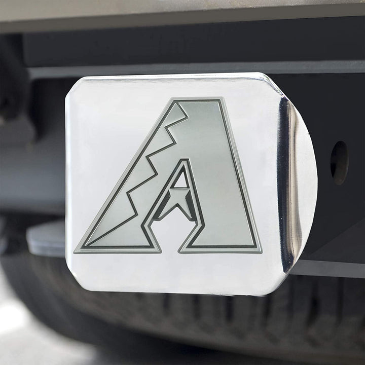 Arizona Diamondbacks Hitch Cover Solid Metal with Chrome Metal Emblem 2" Square Type III