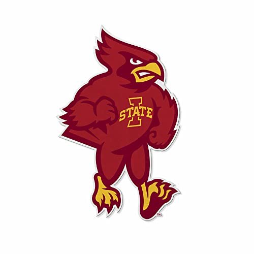 Iowa State University Cyclones Soft Felt Pennant, Mascot Design, Shape Cut, 18 Inch, Easy To Hang