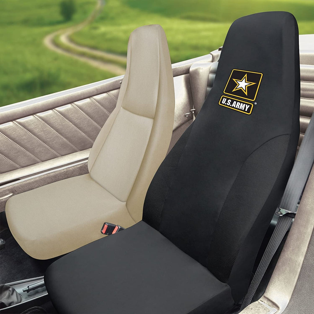 FANMATS - 15689 Military U.S. Army Seat Cover, 20" x 48"/Small, Black