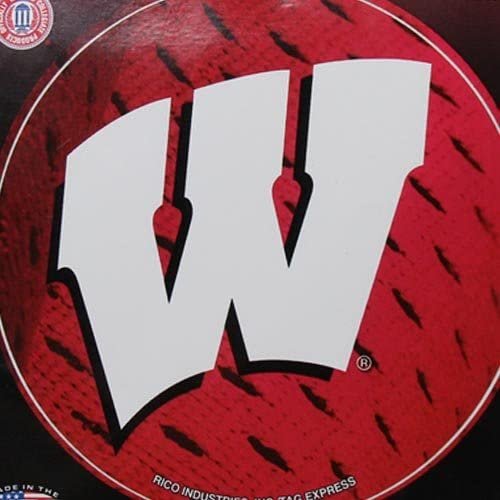 NCAA Wisconsin Badgers Round Vinyl Decal