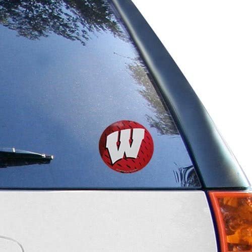 NCAA Wisconsin Badgers Round Vinyl Decal