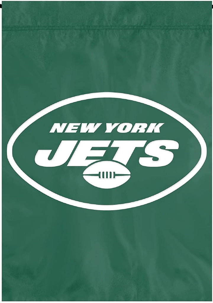 New York Jets Premium Garden Flag Banner Applique Embroidered 12.5x18 Inch