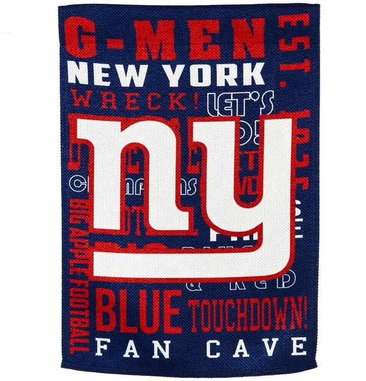 New York Giants Premium Banner House Flag, Double Sided, 28x44 Inch, Fan Rules Design