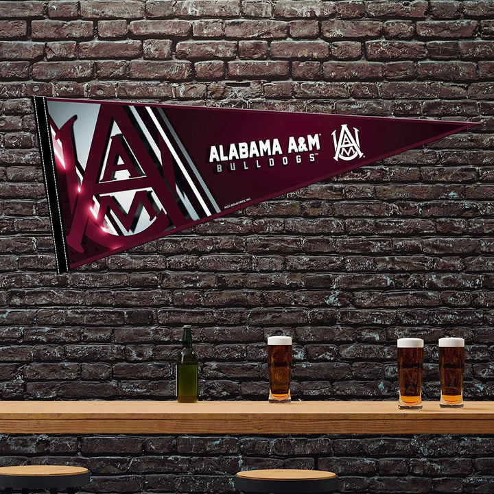 Alabama A&M University Bulldogs Soft Felt Pennant, 12x30 Inch, Easy To Hang