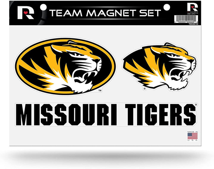 Missouri Tigers University of Multi Magnet Sheet Shape Cut 8x11 Inch