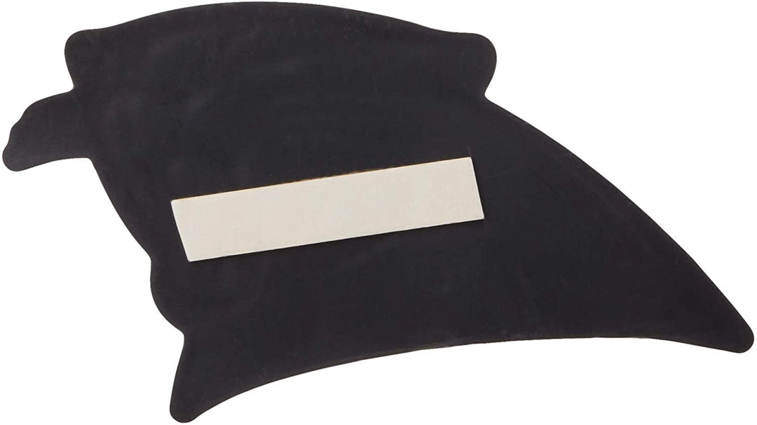 Carolina Panthers Auto Emblem, Silver Chrome Color, Raised Molded Plastic, 3.5 Inch, Adhesive Tape Backing