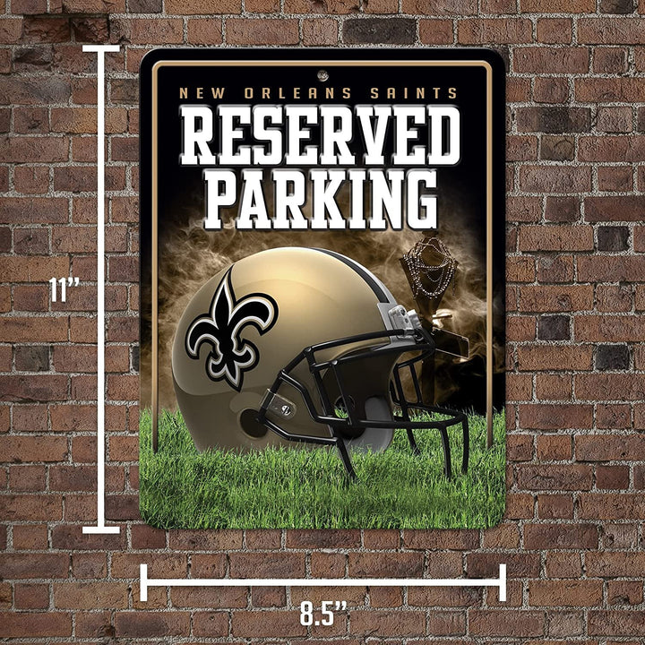 Los Angeles Kings Metal Parking Novelty Wall Sign 8.5 x 11 Inch Carbon Fiber Design