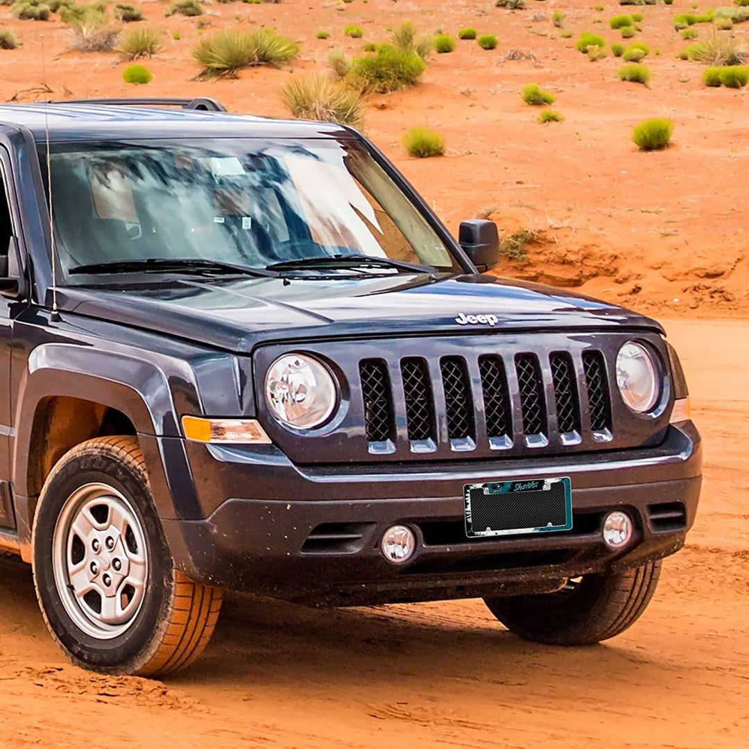 San Jose Sharks Metal License Plate Frame Chrome Tag Cover Tie Dye Design 6x12 Inch